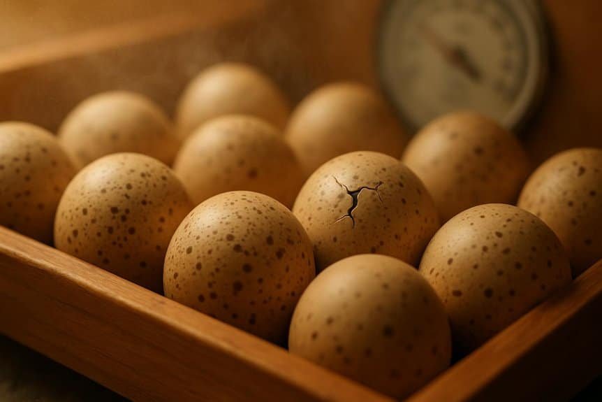 retournement des œufs et étapes clés