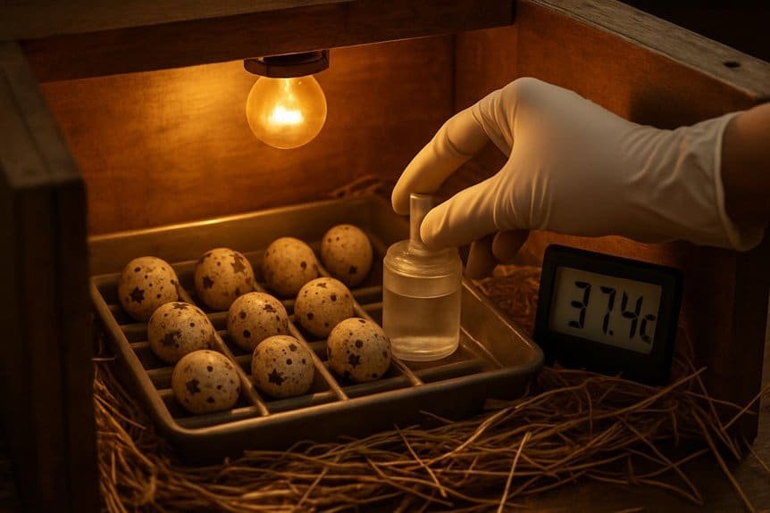 handle hatching eggs carefully