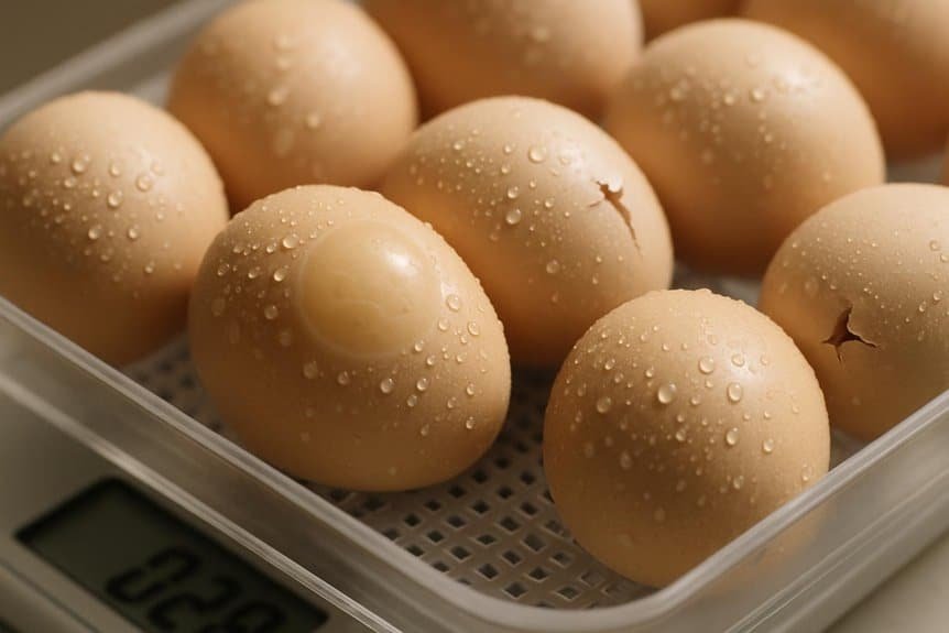 monitor egg weight loss