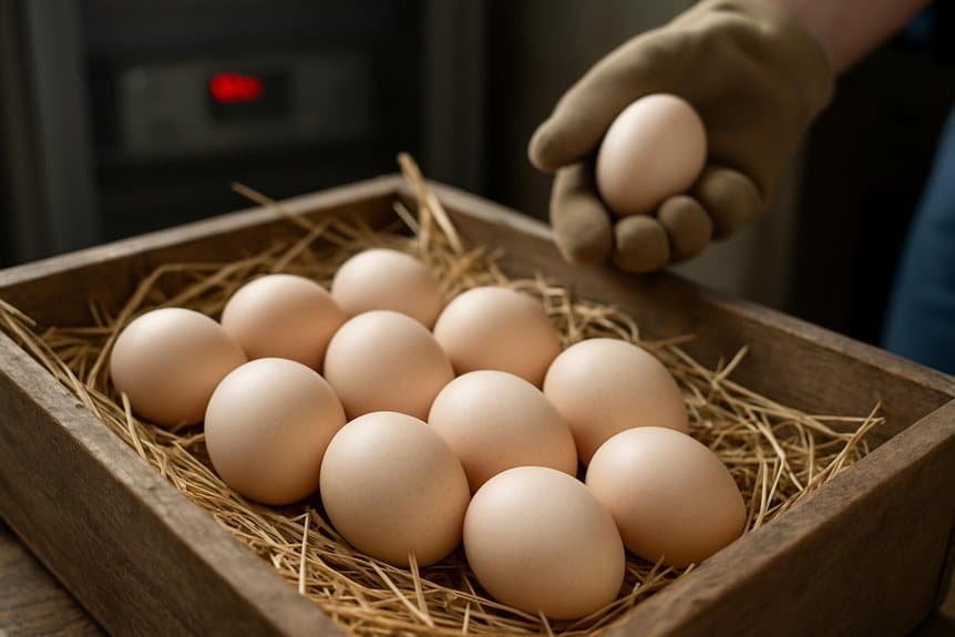 store eggs at 55 60 f