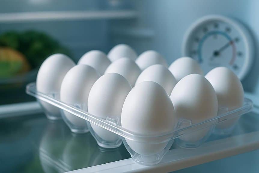 warm eggs check viability