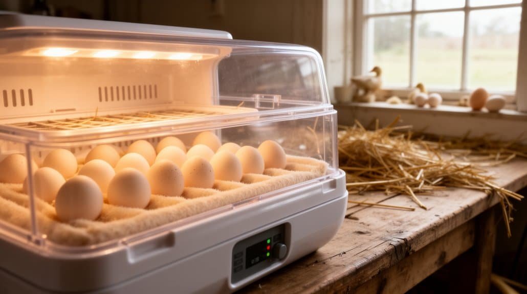 Verzamel bevruchte eendeneieren