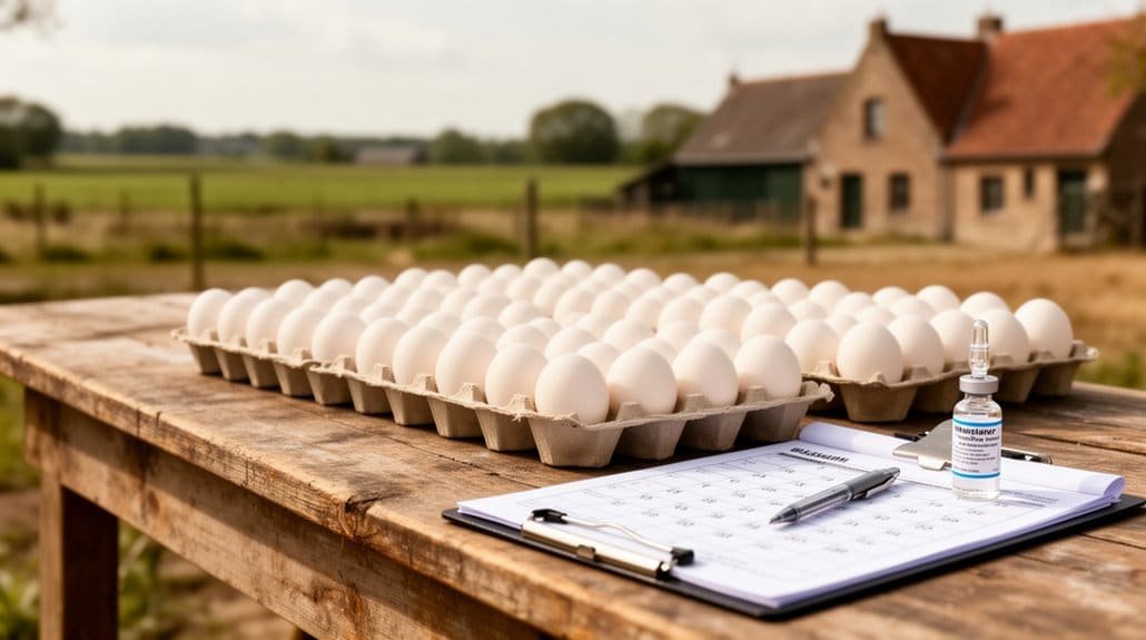 egg prices vaccination ordering timing
