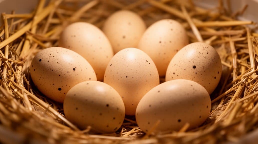 verse eieren van eend, schoon ovaal, goed opgeslagen