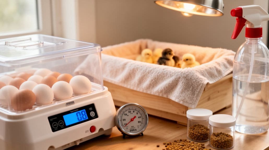 incubatie vochtigheid temperatuur schouwen opstarten zorg