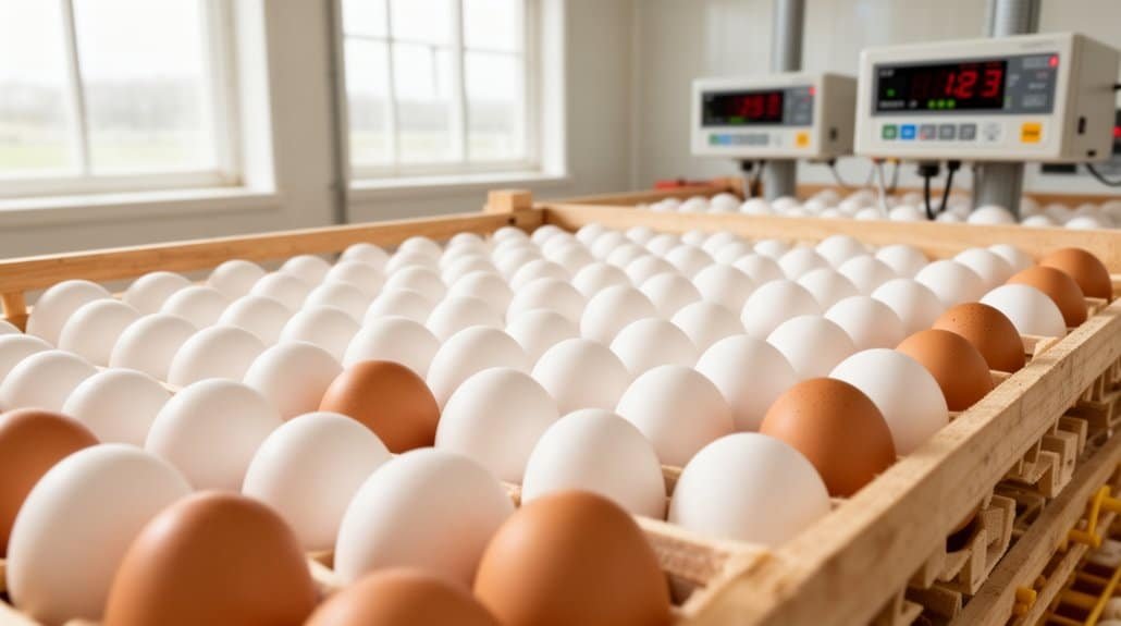 houd eieren koel draai dagelijks