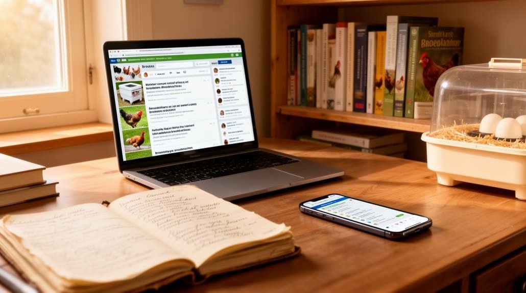 online gemeenschappen en lokale pluimveedeskundigen