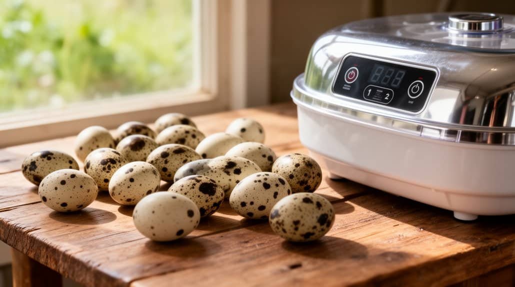 selecteer schone eendeneieren en bewaar ze op de juiste manier