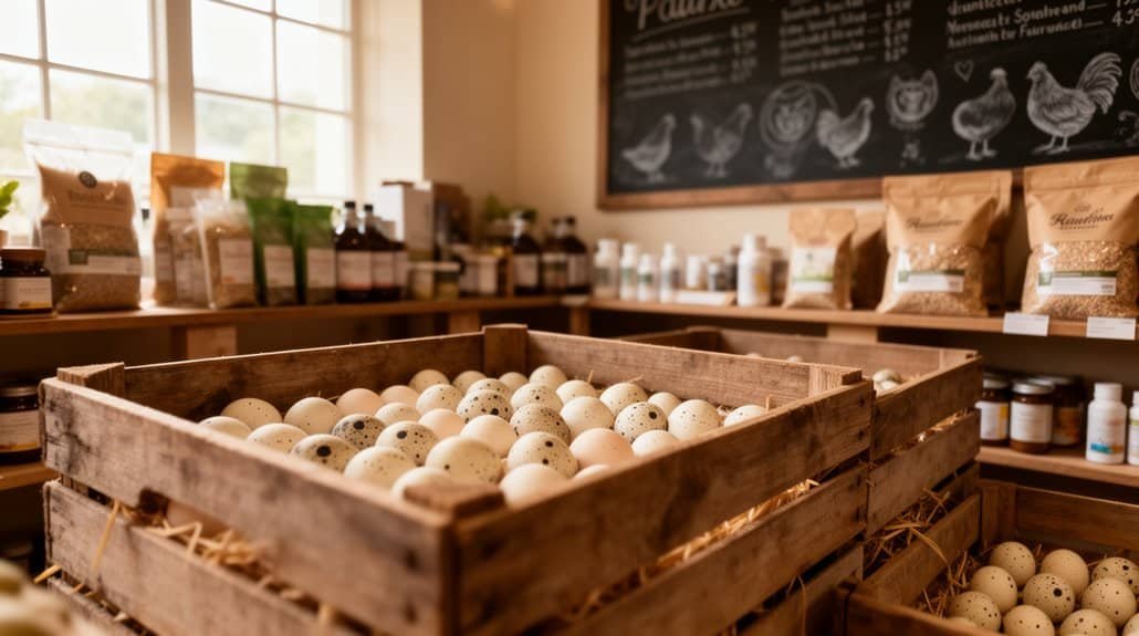 gespecialiseerde pluimvee-eierwinkels notities